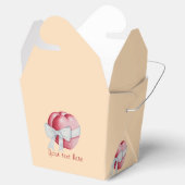 rote Herzen mit weißem Band für Hochzeiten gebunde Geschenkschachtel (Geöffnet)