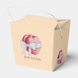 rote Herzen mit weißem Band für Hochzeiten gebunde Geschenkschachtel