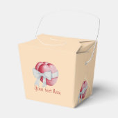 rote Herzen mit weißem Band für Hochzeiten gebunde Geschenkschachtel (Vorderseite)