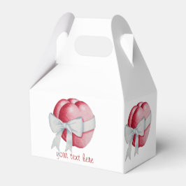 rote Herzen mit weißem Band für Hochzeiten gebunde Geschenkschachtel