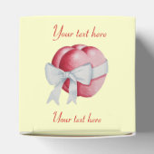 rote Herzen mit weißen Bögen für Hochzeiten gebund Geschenkschachtel (Oben)