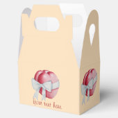 rote Herzen mit weißen Bögen für Hochzeiten gebund Geschenkschachtel (Geöffnet)