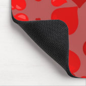 Rote Herzen Mousepad (Ecke)