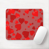 Rote Herzen Mousepad (Mit Mouse)