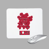 Rote Herzen Mousepad