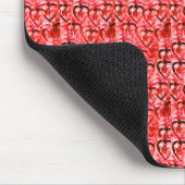 Rote Herzen Mousepad (Ecke)