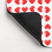 Rote Herzen Mousepad (Ecke)