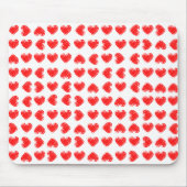 Rote Herzen Mousepad (Vorne)