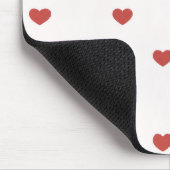 Rote Herzen Mousepad (Ecke)