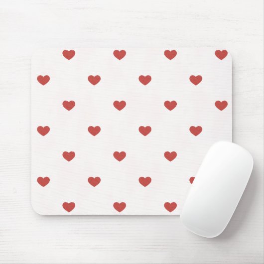 Rote Herzen Mousepad (Mit Mouse)