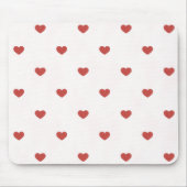 Rote Herzen Mousepad (Vorne)