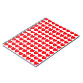 Rote Herzen Notizblock (Linke Seite)