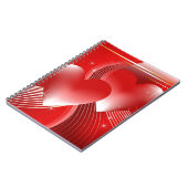 Rote Herzen Notizblock (Linke Seite)