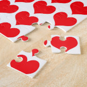 Rote Herzen Puzzle (Seite)