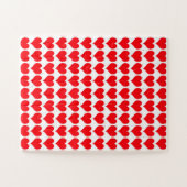 Rote Herzen Puzzle (Horizontal)