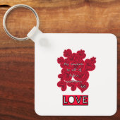Rote Herzen Schlüsselanhänger (Vorderseite)