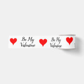 Rote Herzen, sei mein Valentinstag 3" Ripsband (Vorderseite)