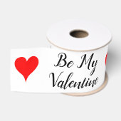 Rote Herzen, sei mein Valentinstag 3" Ripsband (Spule)