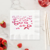 Rote Herzen Serviette (Beispiel)