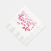 Rote Herzen Serviette (Ecke)