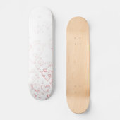 Rote Herzen Skateboard (Vorderseite)