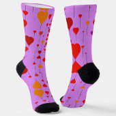 Rote Herzen Socken