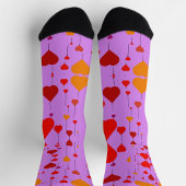 Rote Herzen Socken