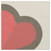 Rote Herzen Stoff (Nahaufnahme)