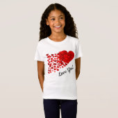 Rote Herzen T-Shirt (Vorne ganz)