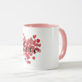 Rote Herzen  Tasse (VorderseiteRechts)