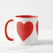 ROTE HERZEN TASSE (Links)