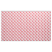 Rote Herzen, Text, "Liebe du" . Stoff (Yard (91,4 cm))
