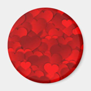 Rote Herzen Textur Magnet