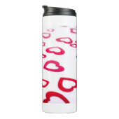 Rote Herzen Thermosbecher (Nach rechts gedreht)