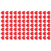 Rote Herzen Tischdecke (Vorderseite (Horizontal))