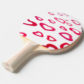 Rote Herzen Tischtennis Schläger (Vorderseite)