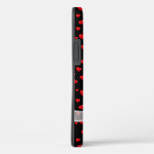 rote Herzen und schwarzer Bogen Case-Mate iPhone Hülle (Rückseite / Rechts)