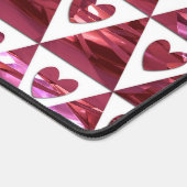 ROTE HERZEN UND TRIANGLES SCHREIBTISCHUNTERLAGE (Ecke)