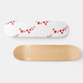 Rote Herzen Valentine Special Skateboard (Horizontal)