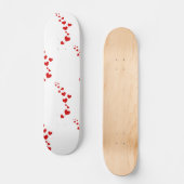 Rote Herzen Valentine Special Skateboard (Vorderseite)
