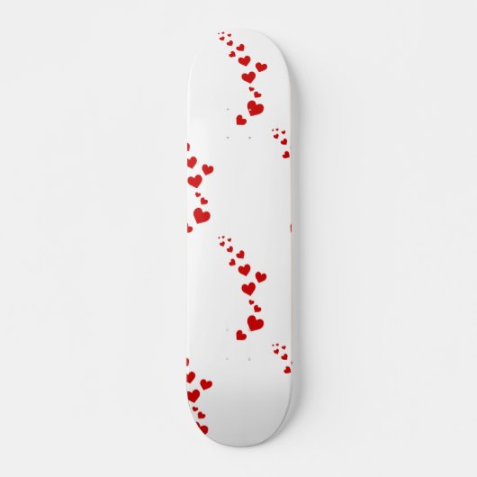 Rote Herzen Valentine Special Skateboard (Vorne)