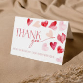 Rote Herzen Valentinstag Baby Shower Danke