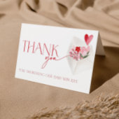 Rote Herzen Valentinstag Baby Shower Danke