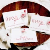 Rote Herzen Valentinstag Baby Shower Danke