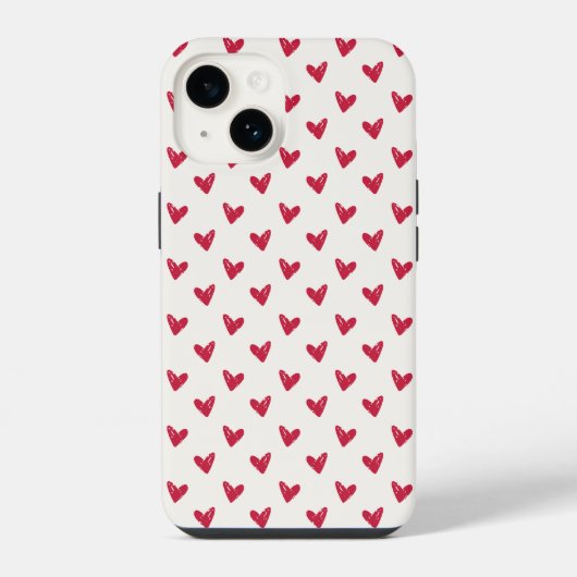 Rote Herzen, Valentinstag iPhone / iPad Fall Hülle (Rückseite)