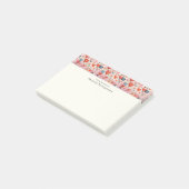 Rote Herzen Whimsical-Liebesmuster Post-it Klebezettel (angewinkelt)