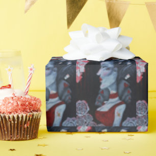 Rote Herzenskönigin Alice Wunderland Fantasy-Kunst Geschenkpapier