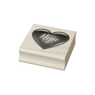 Rote Herzform / Frieden / Liebe / Wohltätigkeit /  Gummistempel