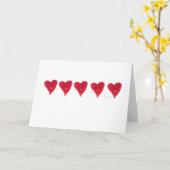 Rote Herzkarten Karte (Gelbe Blume)