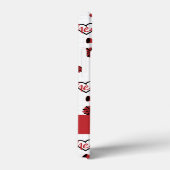 Rote Herzklopfe, Pom Poms, Megaphone Muster Case-Mate iPhone Hülle (Rückseite / Rechts)